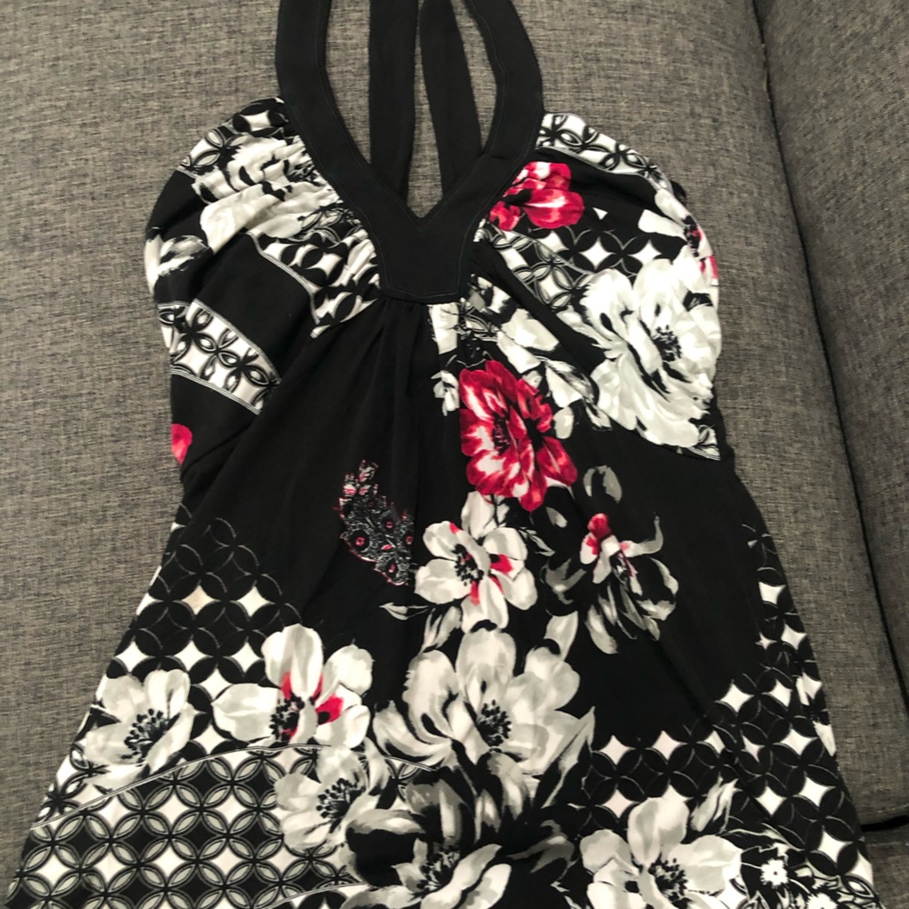 Multi color strap shirt